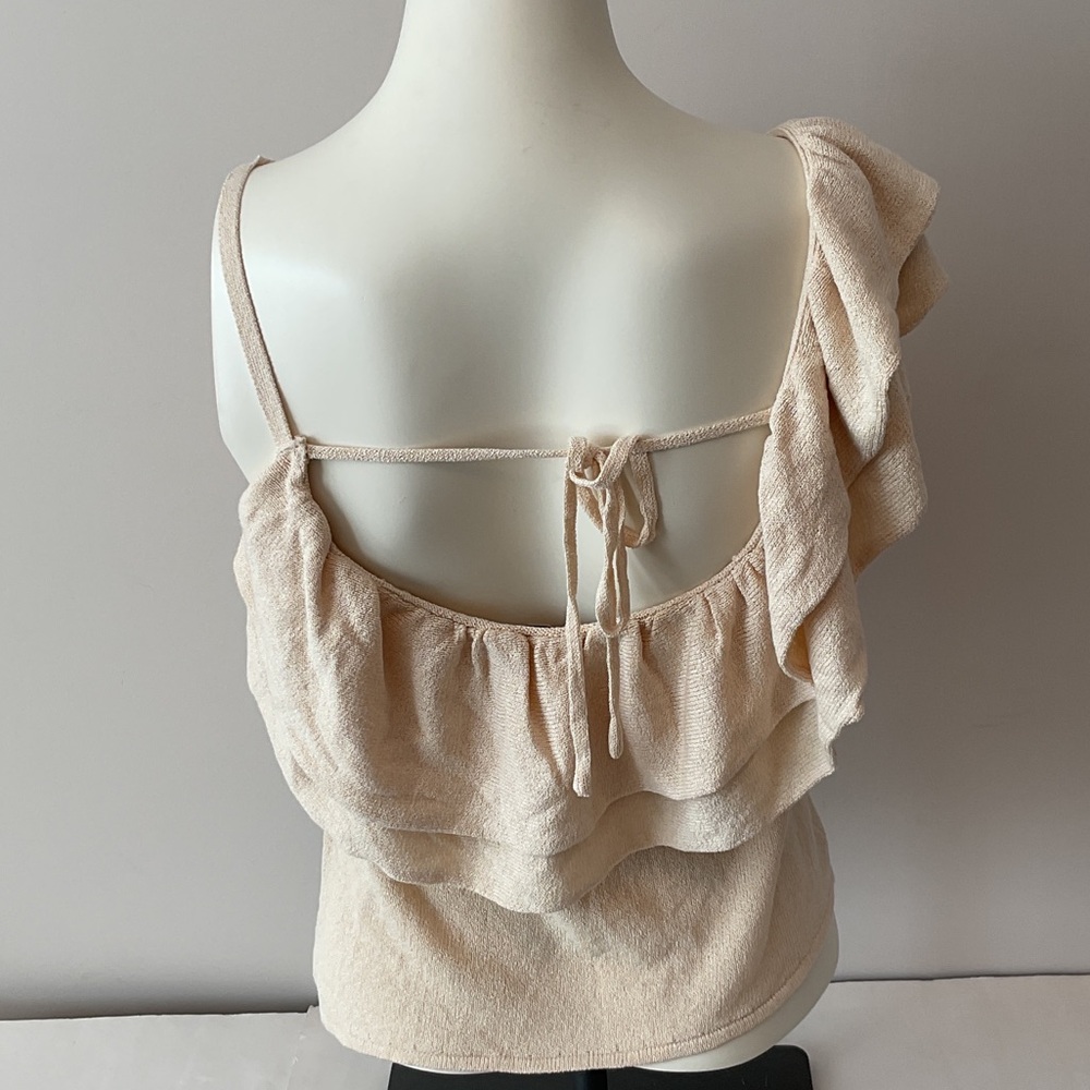 Zara One Shoulder Ruffle Top - Picture 6 of 8